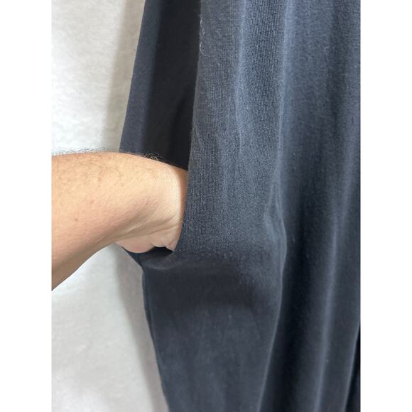 VTG Philip Noel 80's Blk Jumpsuit O/S Abstract Leather Applique Artsy Deadstock - Picture 8 of 10